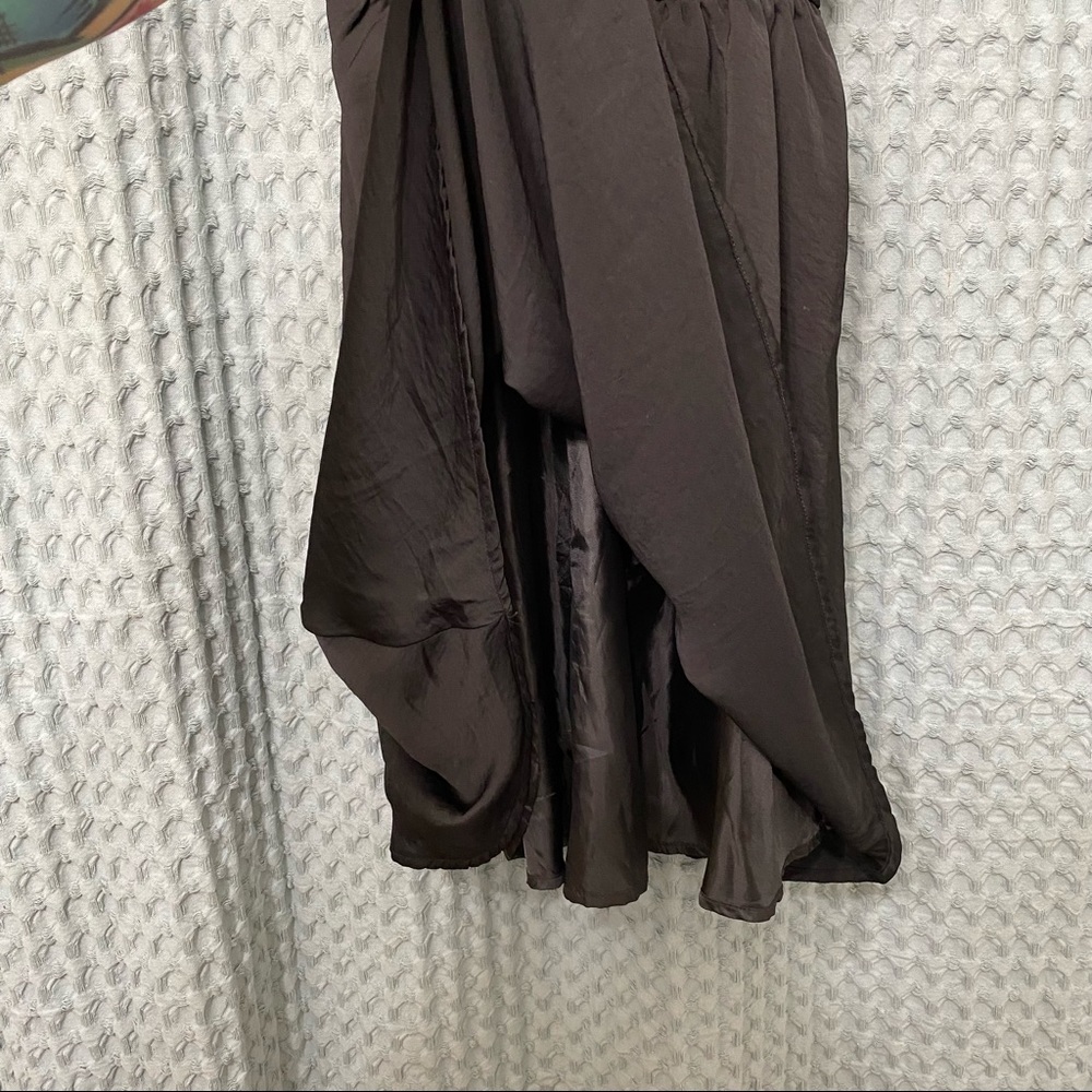 🌈5/$25 BUNDLE! H&M cute satin little black dress LBD - Picture 7 of 7